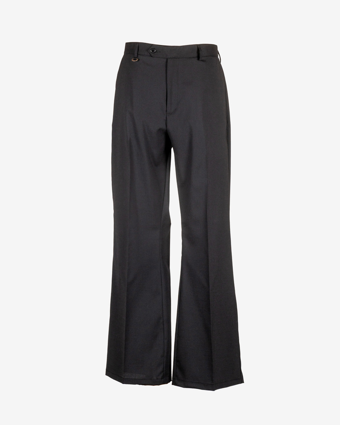 Pantalone nero in fresco lana - bootcut