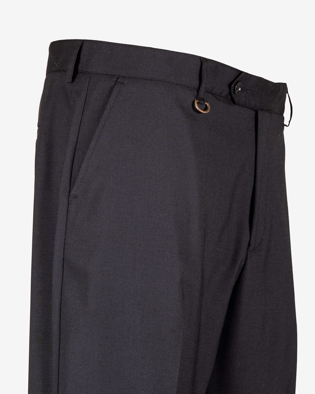 Pantalone nero in fresco lana - bootcut
