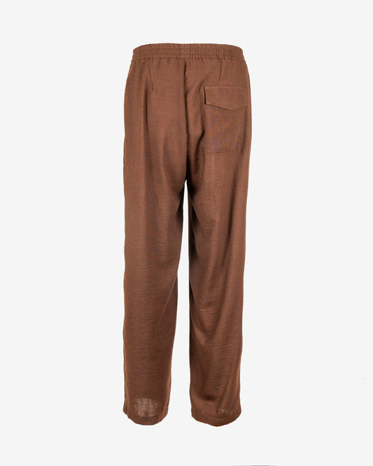 Pantalone morbido in poliviscosa con coulisse