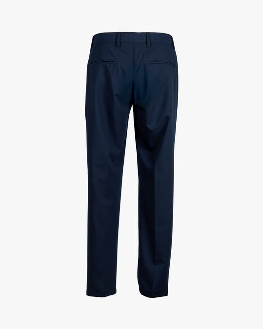 Pantalone in poliviscosa slim fit doppia pence