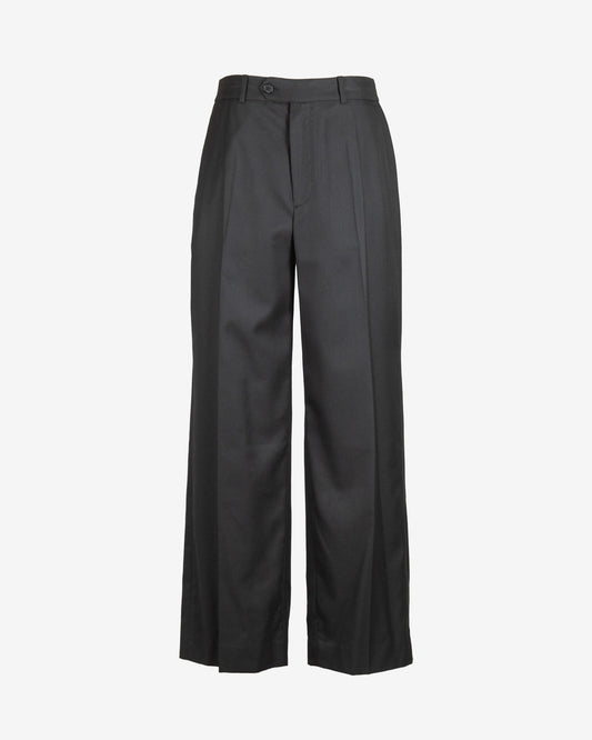 Pantalone in viscosa a palazzo con pence singola