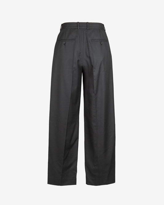 Pantalone in viscosa a palazzo con pence singola