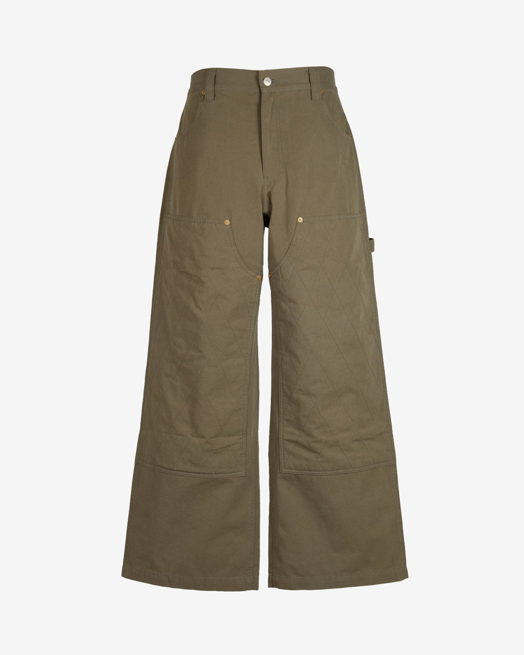 Pantalone double knee in cotone