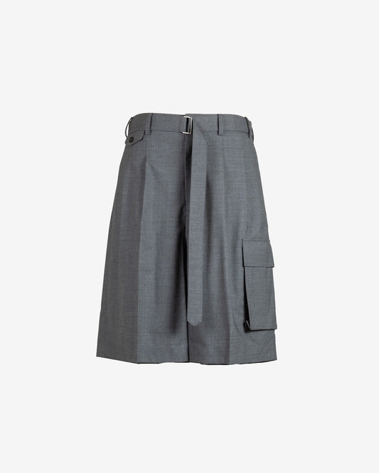 Shorts in fresco lana