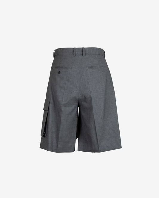 Shorts in fresco lana