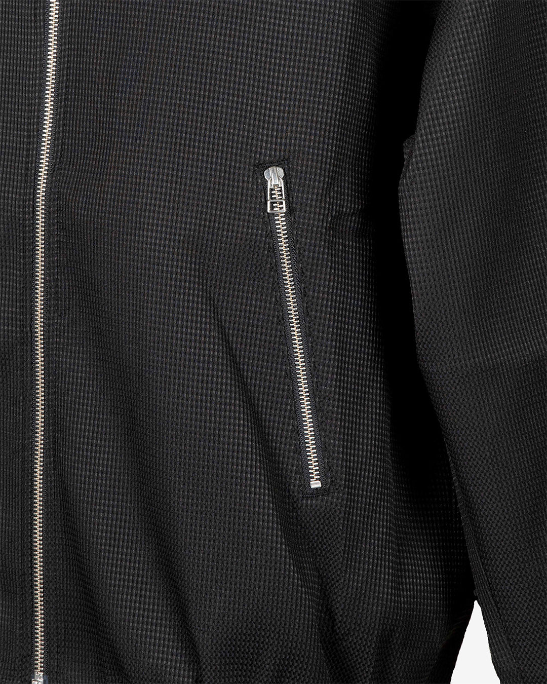 Felpa foderata in ripstop con zip