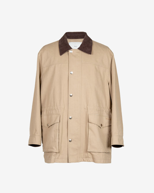 Giacca in cotone beige