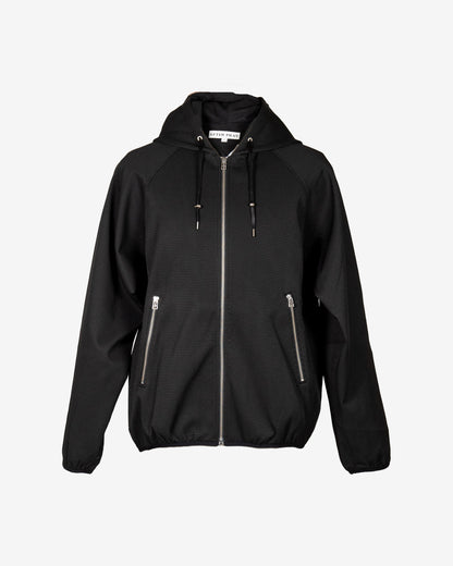 Felpa foderata in ripstop con zip