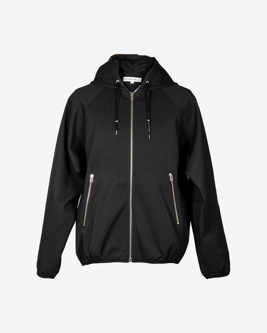 Felpa foderata in ripstop con zip