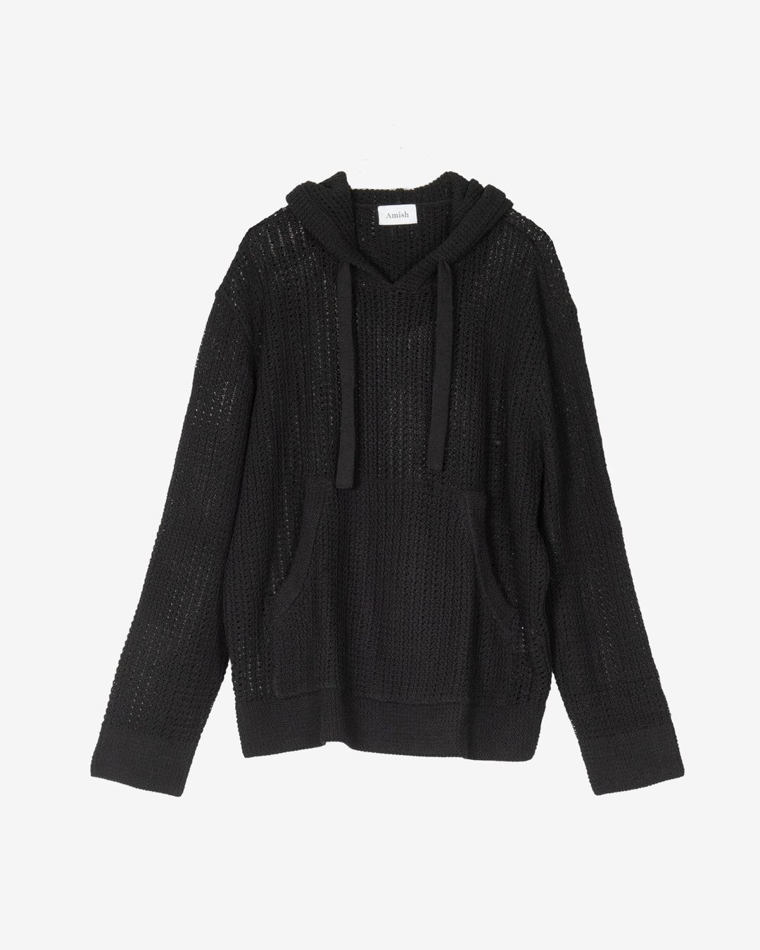 Felpa in maglia con cappuccio