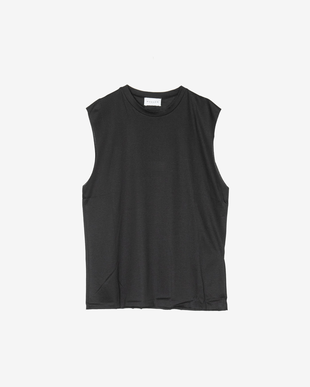 T-shirt smanicata in cotone