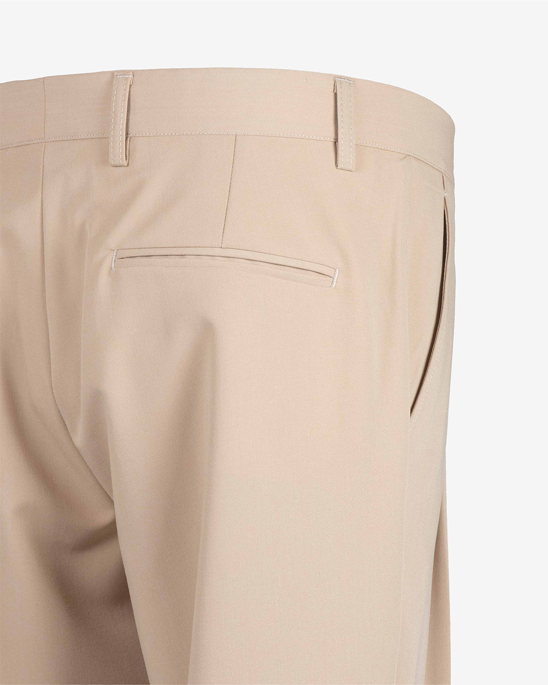 Pantalone in poliviscosa slim fit doppia pence