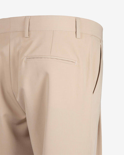 Pantalone in poliviscosa slim fit doppia pence