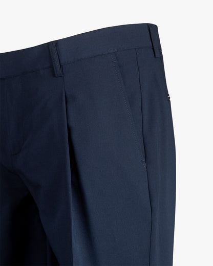 Pantalone in poliviscosa slim fit doppia pence